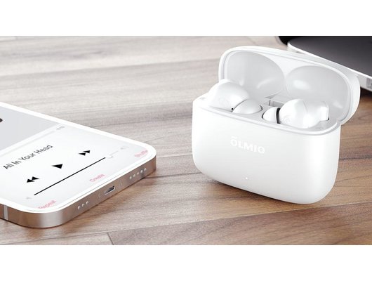 Гарнитуры TWS стерео OLMIO TWE-15 ANC+ENC Белые