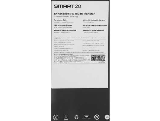 Смартфон Infinix Smart 20 4/64Gb Black