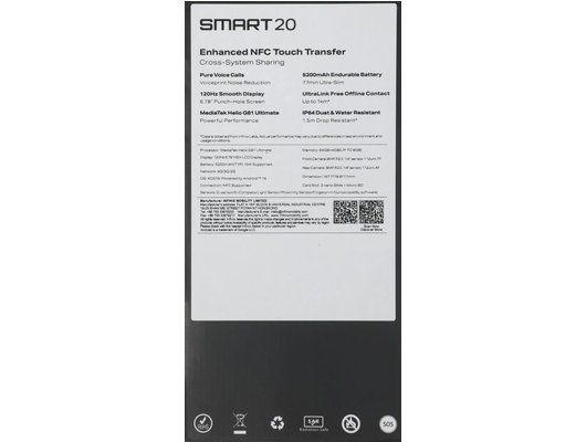 Смартфон Infinix Smart 20 4/64Gb Blue
