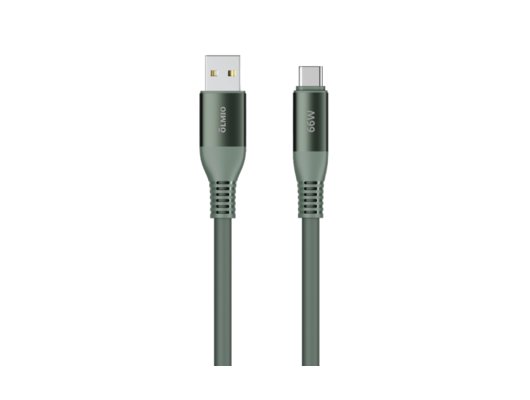 Кабель OLMIO SHIELD USB2.0 - Type-C 66W 6A 1.2м (041720) Зеленый