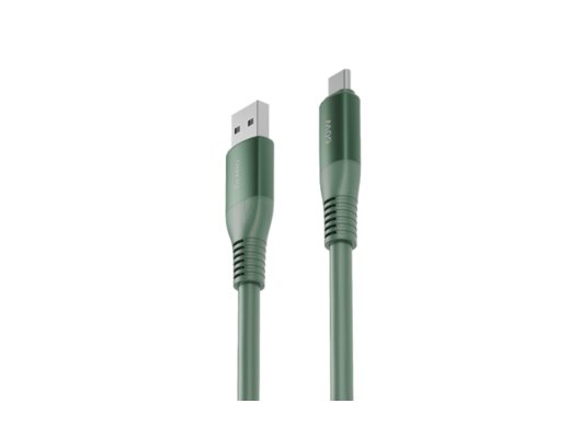 Кабель OLMIO SHIELD USB2.0 - Type-C 66W 6A 1.2м (041720) Зеленый