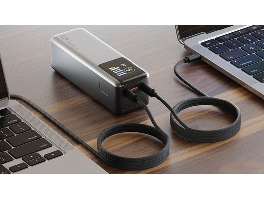 Внешний аккумулятор OLMIO T-30 30000mAh (44477) Титановый