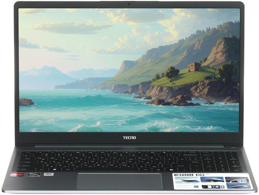 Ноутбук Tecno MegaBook K15SDA/71005000256/ Ryzen 5-7430U/16Gb/1Tb/15.6 FHD IPS/Win11 серый