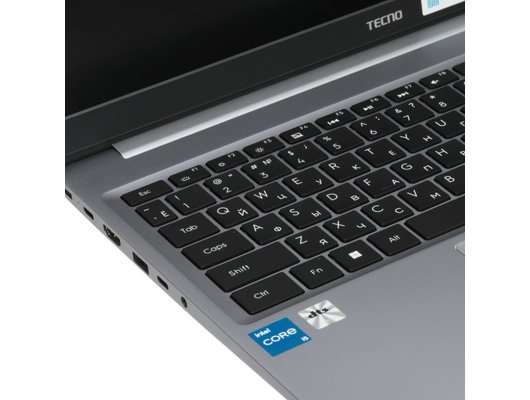 Ноутбук Tecno MegaBook K15SRA/71005000465/Core i5-13420H/8Gb/512Gb/15.6 FHD IPS/Win11 серый