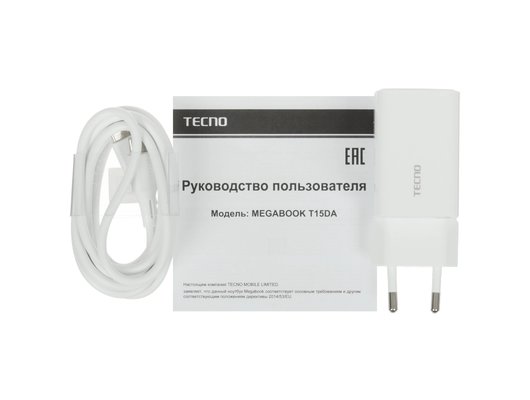 Ноутбук Tecno MegaBook T15DA/71003300345/Ryzen 5-7430U/8Gb/512Gb/15.6 FHS IPS/Win11 серый