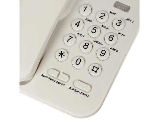 Проводной телефон TeXet TX-212 светло-серый