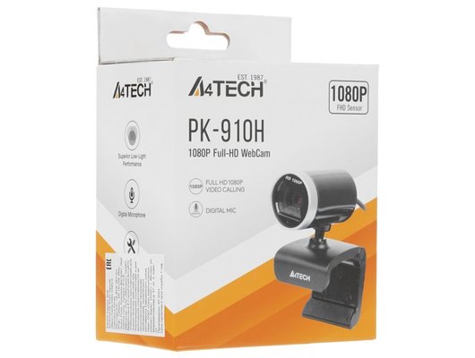 Веб-камера A4Tech PK-910H черный