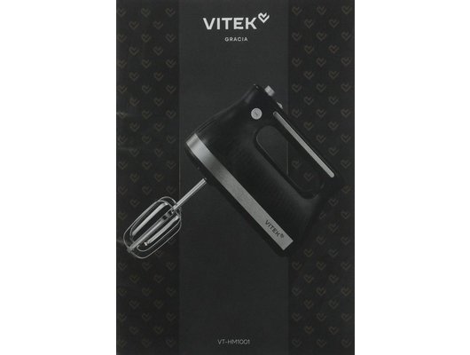 Миксер VITEK Gracia VT-HM1001 черный/стальной
