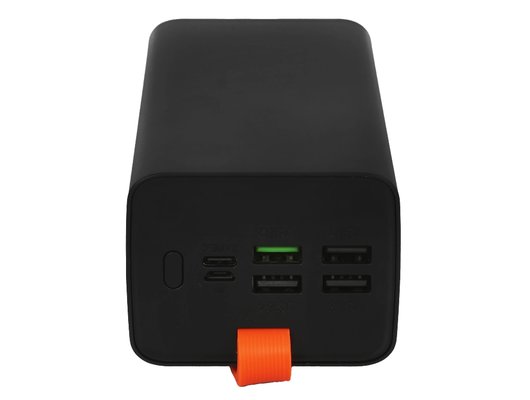 Внешний аккумулятор PERO PB08 40000 mAh, Li-Pol, output USB-C + 4 USB-A, черный