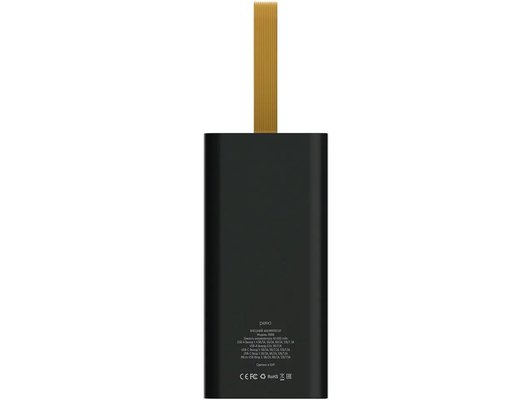 Внешний аккумулятор PERO PB08 40000 mAh, Li-Pol, output USB-C + 4 USB-A, черный