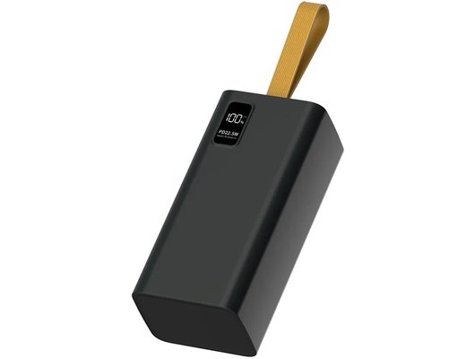 Внешний аккумулятор PERO PB08 40000 mAh, Li-Pol, output USB-C + 4 USB-A, черный