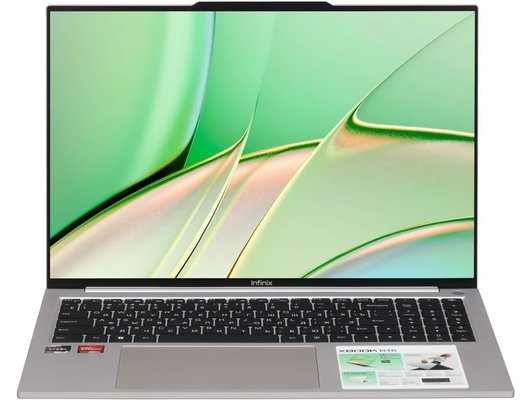 Ноутбук Infinix Xbook B16 BL61A7H/71005000709/Ryzen 5-7535HS/16Gb DDR5/512Gb/16 WUXGA IPS/DOS серебристый