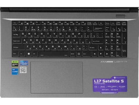 Ноутбук игровой Machenike L17 Satellite S/JJ00GX00JRU/Core i5-12450H/16Gb/512Gb/17.3 FHD 144Hz/RTX 3050 4 Gb/DOS