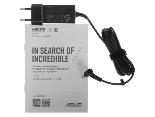 Ноутбук ASUS VivoBook E1504FA-BQ5036/90NB0ZR1-M07490/Ryzen 5-40/8Gb/512Gb/15.6 FHD IPS/DOS серебристый