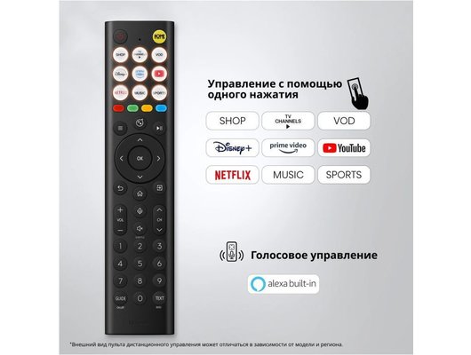 4K (Ultra HD) Smart телевизор HISENSE 55E7S 55″, 139 см, QLED, HomeOS, HDMI 2.1