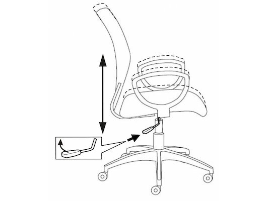 Кресло Бюрократ CH-599AXSN/TW-11 Black