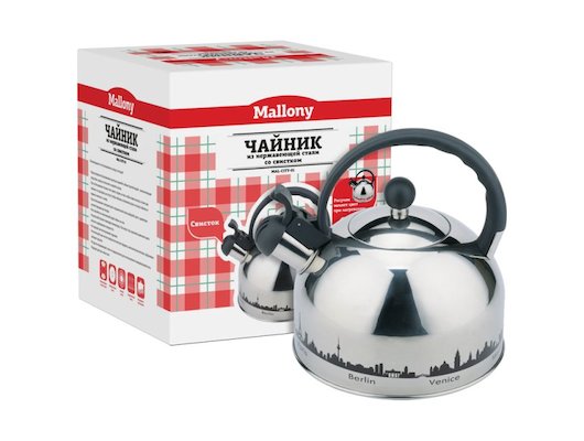 Чайник металлический MALLONY MAL-CITY-01 2.8л 985609