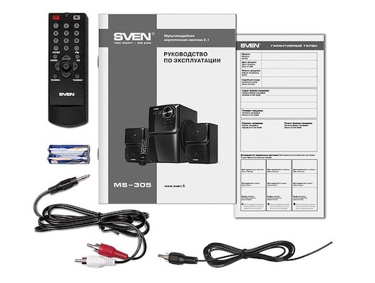 Компьютерные колонки SVEN MS-305 черный