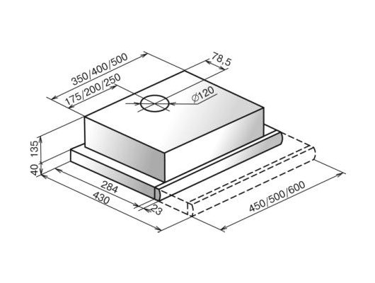 Вытяжка ELIKOR Интегра 50П-400-В2Л белый/бел