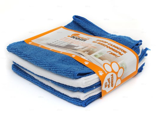 Средства по уходу за кухней РЫЖИЙ КОТ MFS-01/5 Набор салфеток из микрофибры 5шт размер 30х30см (310238)