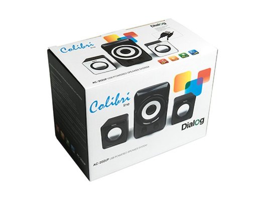 Компьютерные колонки Dialog AC-202UP черный-белый