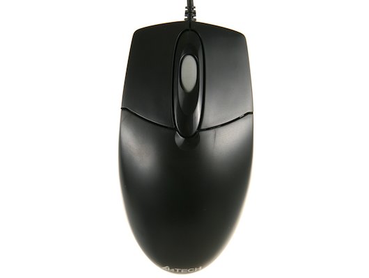 Мышь проводная A4Tech OP-720 черный (OP-720 USB BLACK)