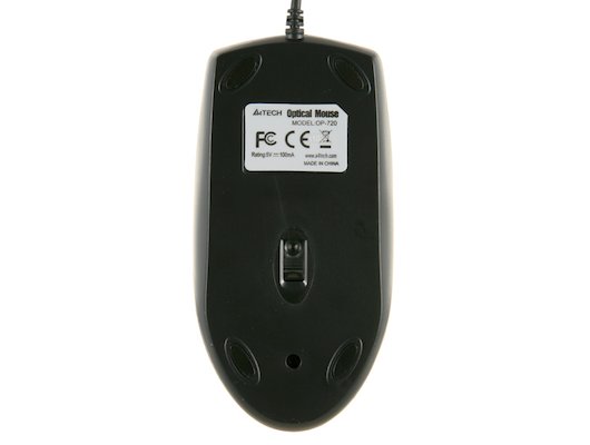 Мышь проводная A4Tech OP-720 черный (OP-720 USB BLACK)