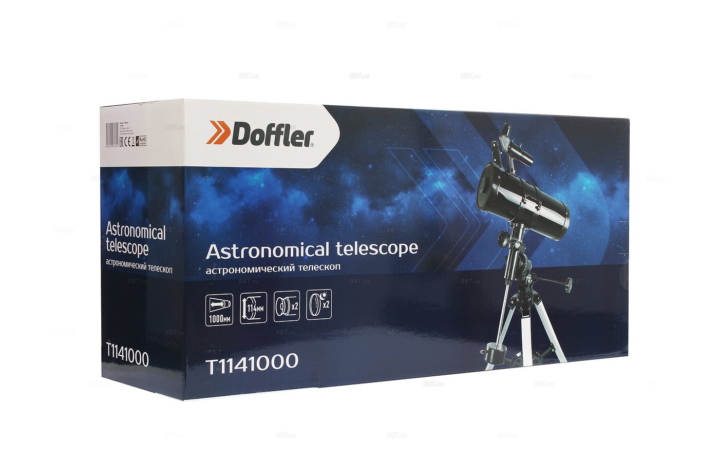 Телескопы doffler отзывы. Телескоп RBT t1141000. Doffler t1141000. Телескоп Доффлер. Doffler t1141000 характеристики.