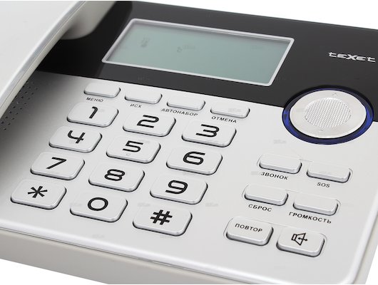 Проводной телефон TeXet TX-259 черный/серебристый