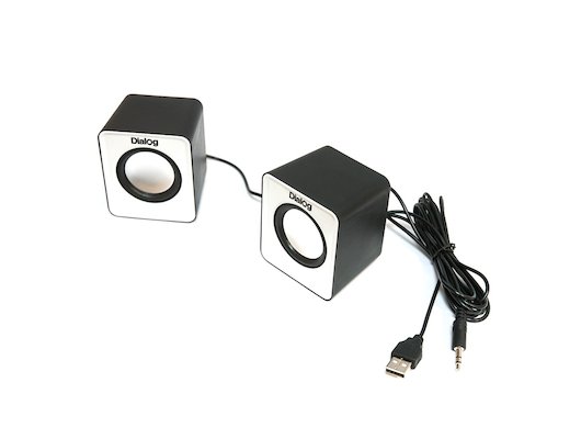 Компьютерные колонки Dialog Colibri AC-02UP BLACK WHITE USB
