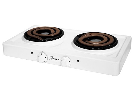 Плитка электрическая ЗЛАТА 214 Т белая