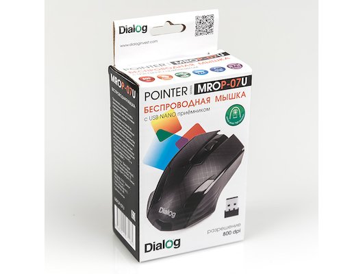 Мышь беспроводная Dialog MROP-07U BLACK