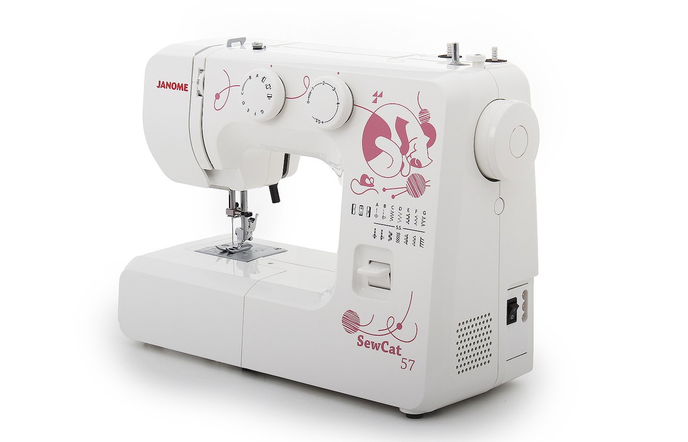 Швейная машинка жаном. Швейная машина Janome SEWCAT 57. Швейная машинка Janome Sew Cat 57. Шв маш Джаноме 2219. Janome Color 57.