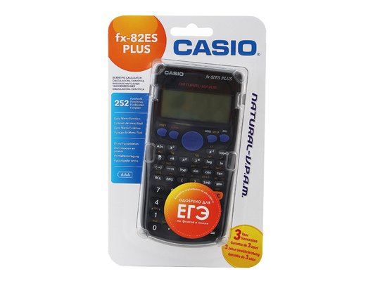 Калькулятор CASIO FX-82ES PLUS черный 12-разр.