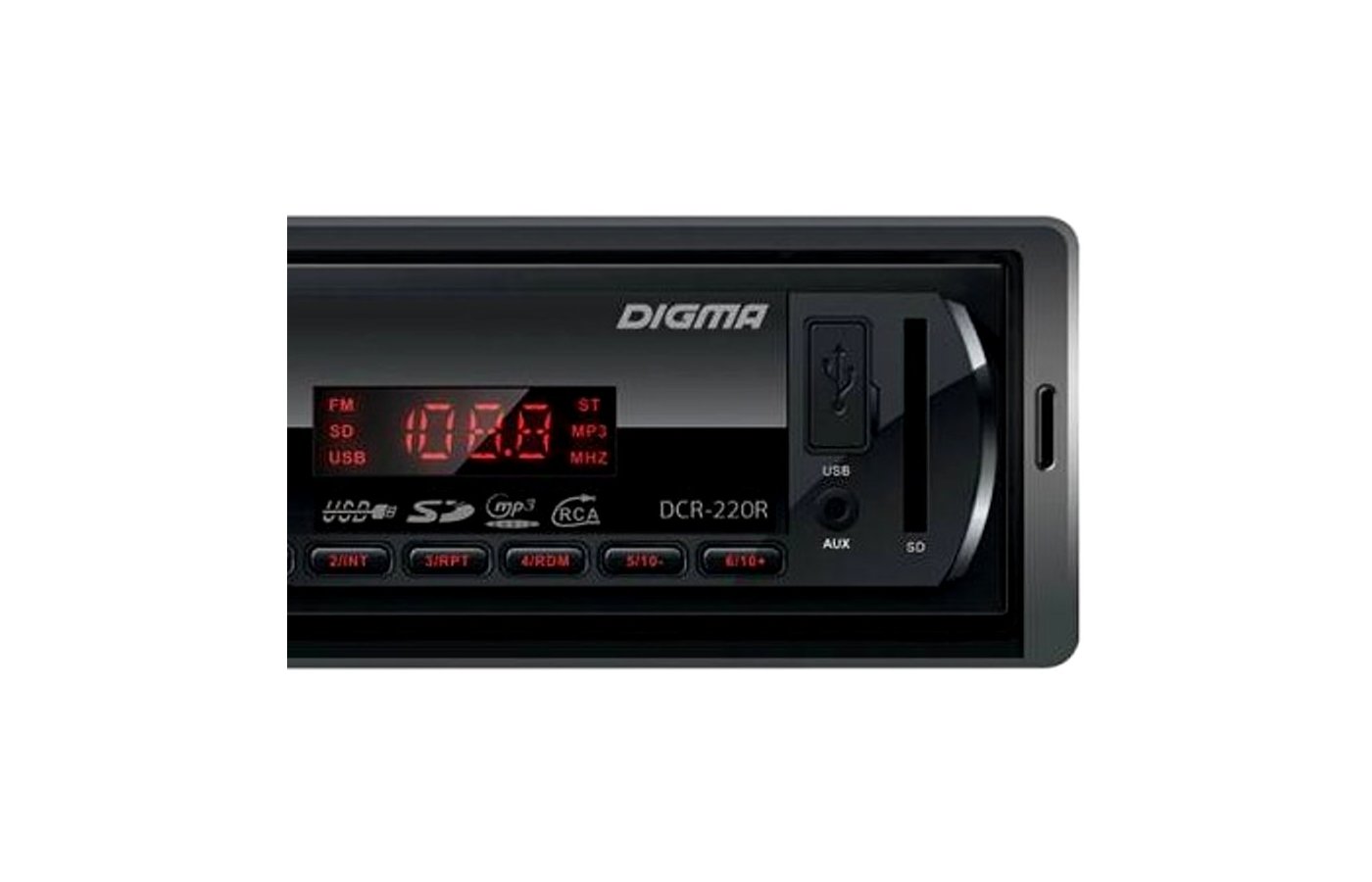 Digma dcr 220r. USB-магнитола Digma DCR-220r.