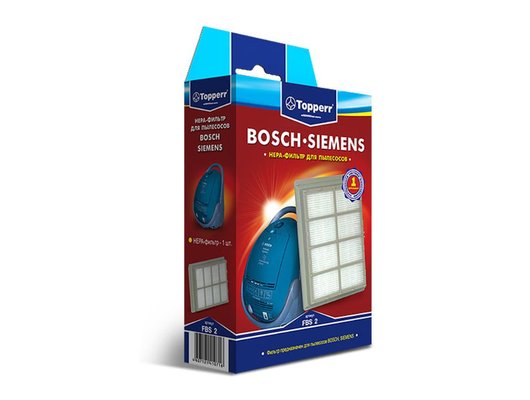 Фильтр для пылесоса TOPPERR 1102 FBS2 Hepa фильтр для BOSCH (1 шт.в уп.)