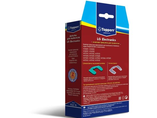 Фильтр для пылесоса TOPPERR 1143 FLG 75 Комплект фильтр д/пылесосов LG VC53...42...VK75... 76