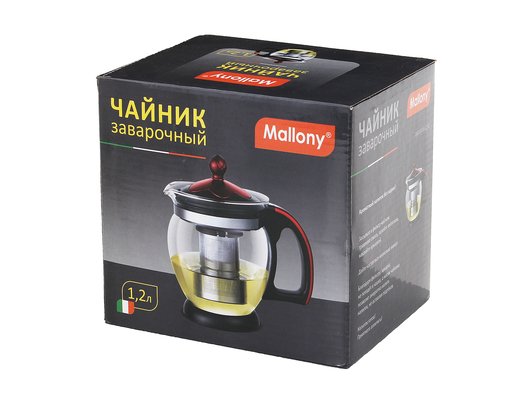Чайник заварочный MALLONY 910112 Decotto-1200 1.2л