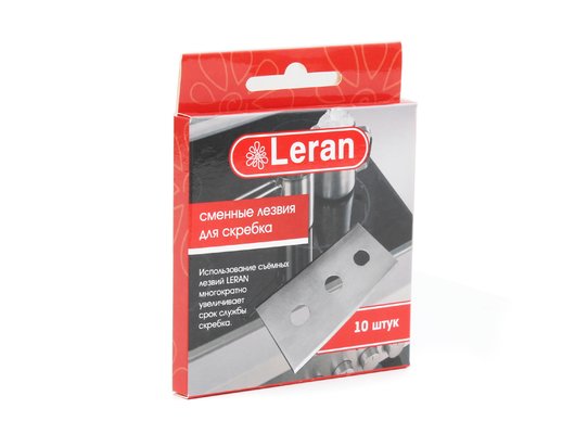 Скребок LERAN Сменные лезвия для скребка 10шт (L328703)