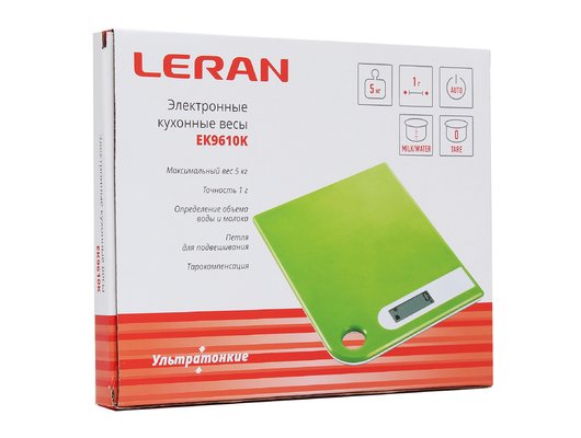 Весы кухонные LERAN EK9610K-21 белые