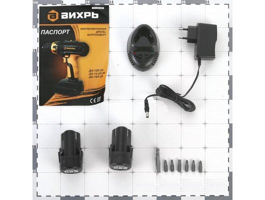 Дрель-шуруповерт Вихрь ДА-12Л-2К
