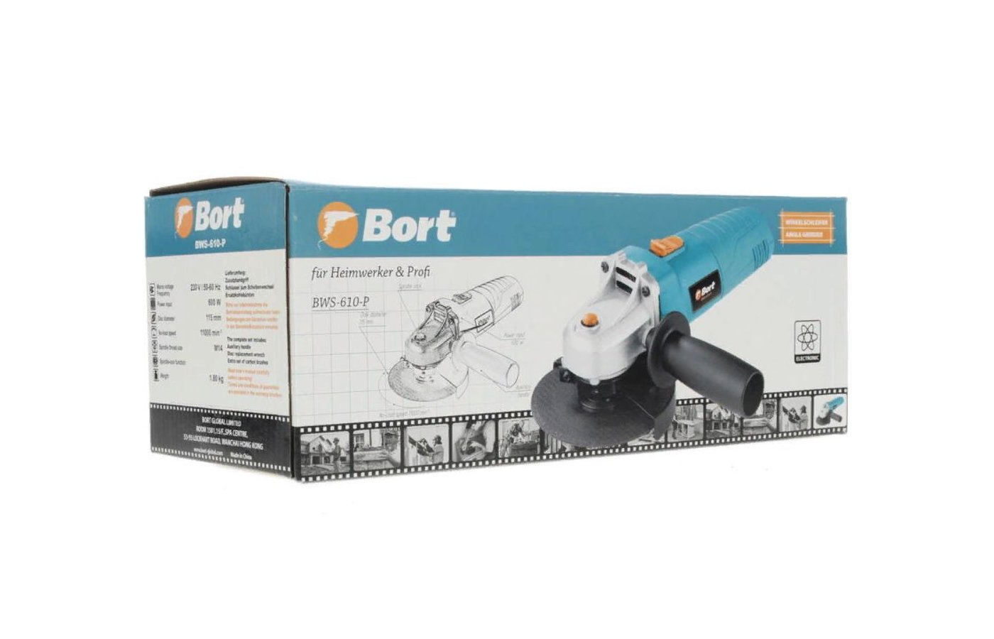 Углошлифмашина BORT BWS-610-P - купить в интернет-магазине RBT.ru. Цены,  отзывы, характеристики и доставка в Челябинске