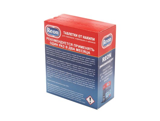 Моющие для Кофеварок и Кофемашин Reon 07-012 Таблетки от накипи для кофеварок и кофемашин 8 шт