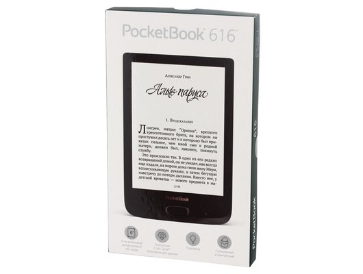 Электронная книга PocketBook 616 Obsidian Black (PB616-H-RU)