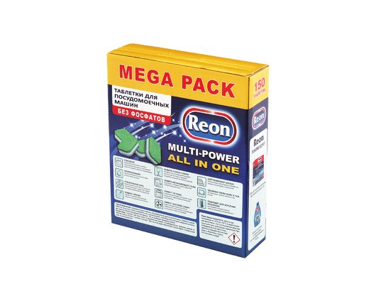 Таблетки для ПММ Reon 03-007 ALL in 1 150шт
