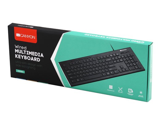 Клавиатура проводная CANYON HKB-20 RU