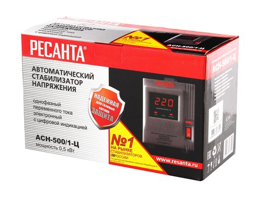 Стабилизатор напряжения РЕСАНТА АСН-500/1-Ц