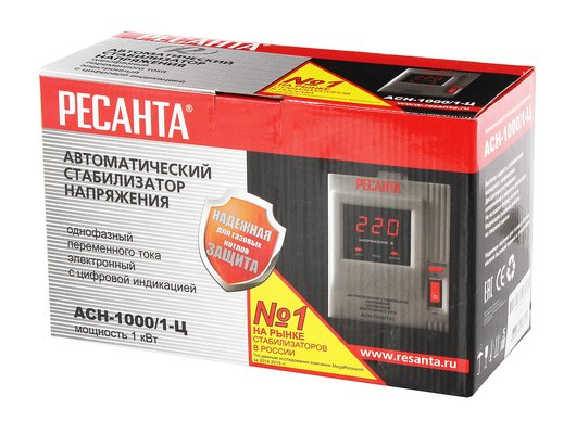 Стабилизатор напряжения РЕСАНТА АСН-1000/1-Ц
