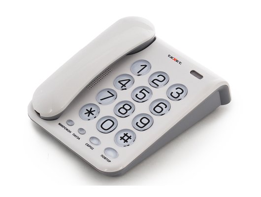 Проводной телефон TeXet TX-262 светло-серый