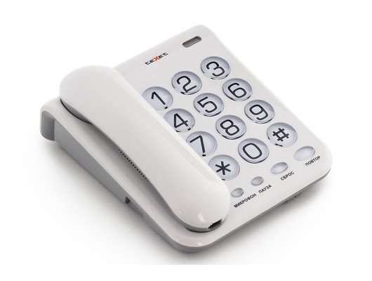 Проводной телефон TeXet TX-262 светло-серый